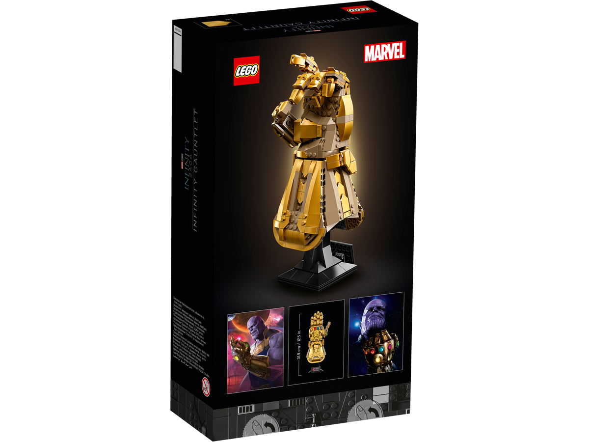 LEGO Lego Bundle Set Marvel Infinity Gauntlet Thanos Hand 76191 / Avengers  Mech Cool Action Figure 76141 / Minifigures 66678 Building Kit Gift Set