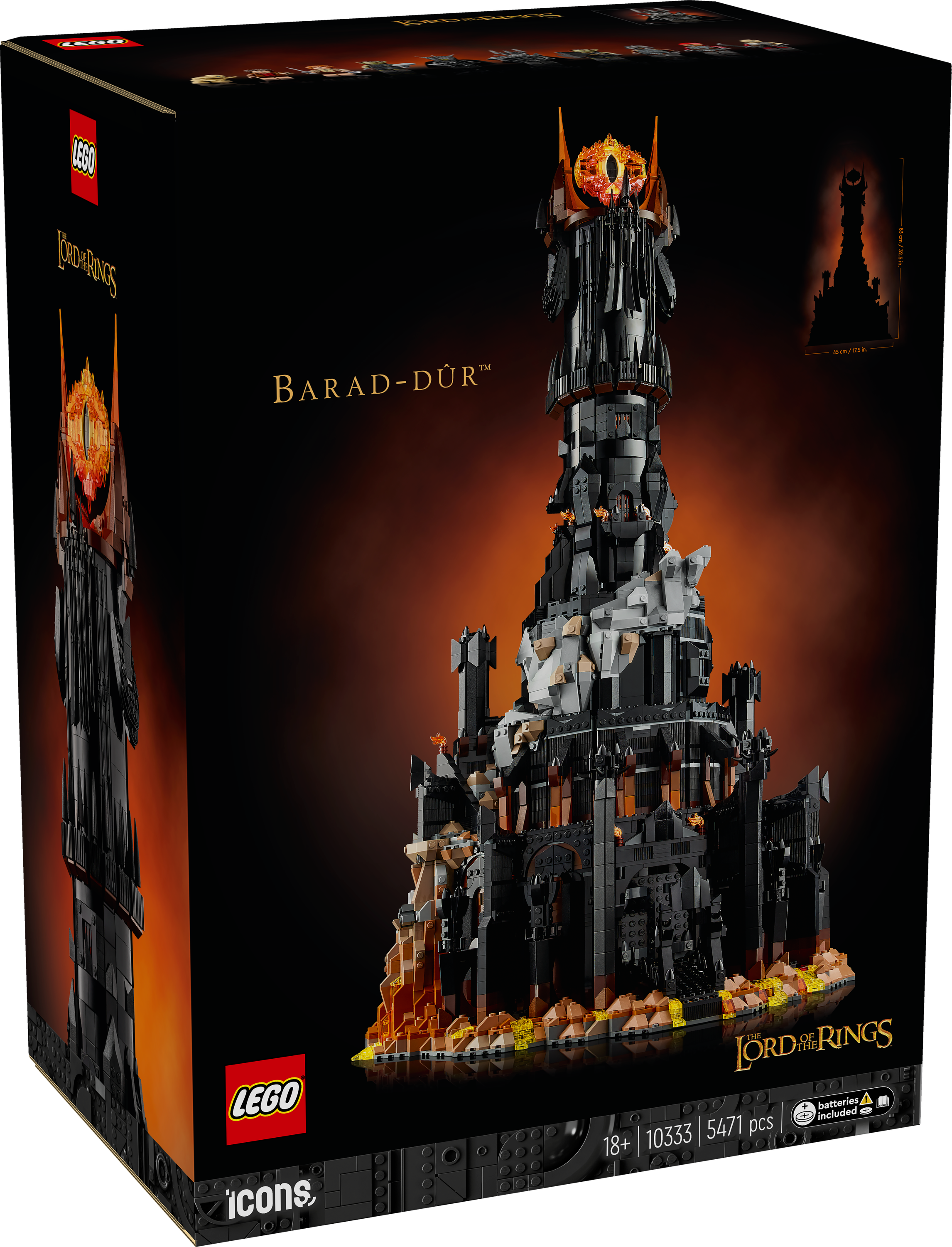 Of Orthanc Sauron's Tower Lego 10333 The Lord Of The Rings