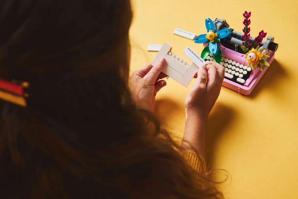 Typewriter with Flowers