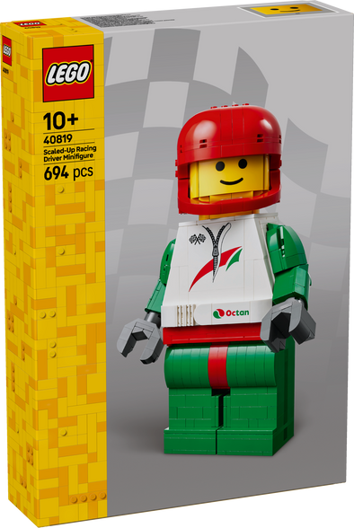 Up-Scaled Racing Driver Minifigure