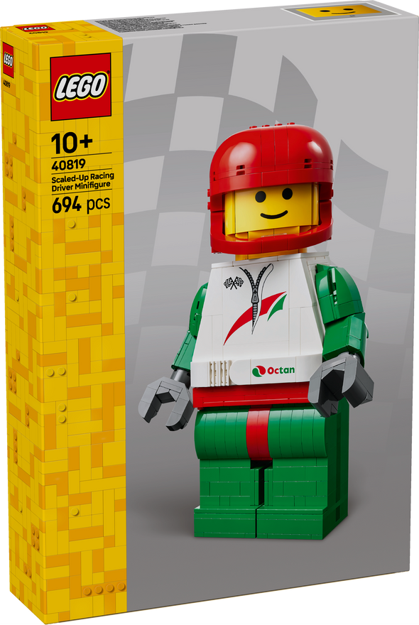 Up-Scaled Racing Driver Minifigure