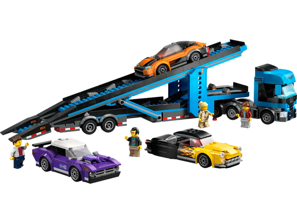 Car Transporter Truck with Sports Cars