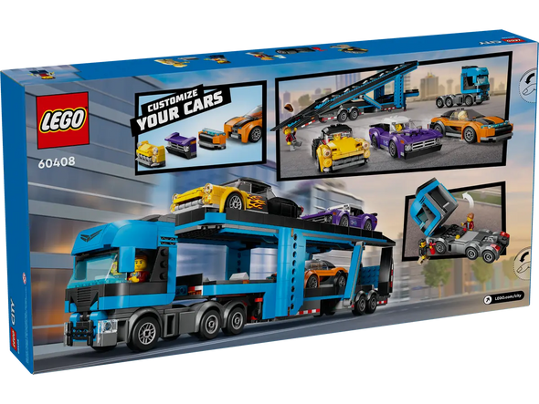 Car Transporter Truck with Sports Cars