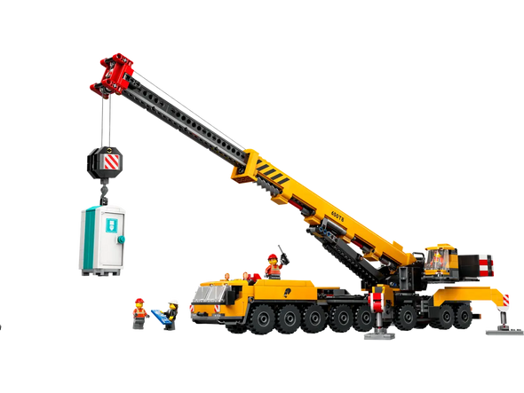 Yellow Mobile Construction Crane