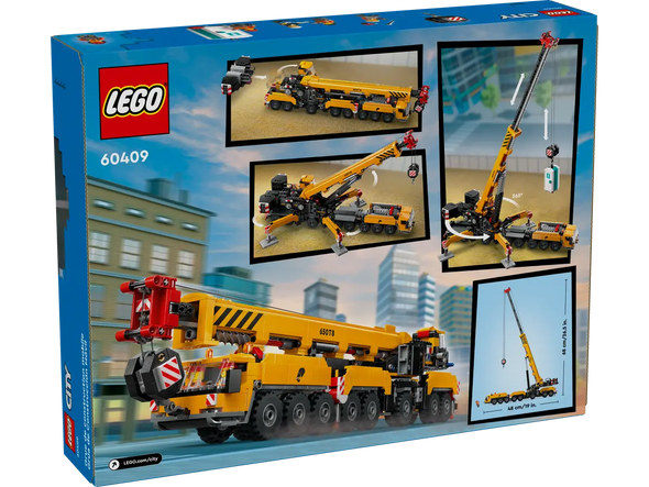 Yellow Mobile Construction Crane