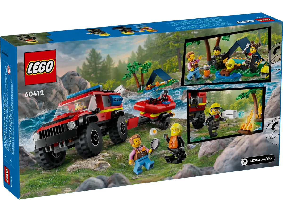 4x4 Fire Truck with Rescue Boat Dreamworld LEGO Store