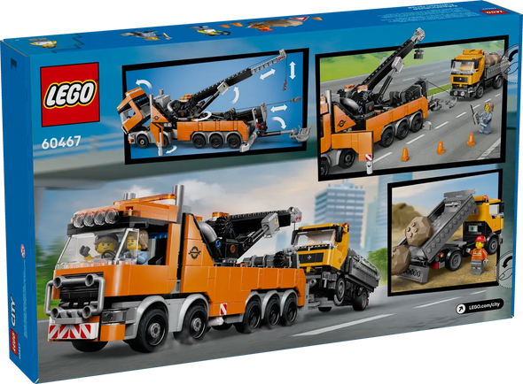Heavy-Duty Recovery Tow Truck with Crane