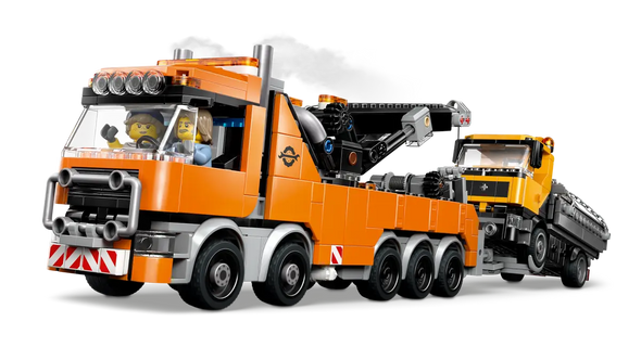Heavy-Duty Recovery Tow Truck with Crane