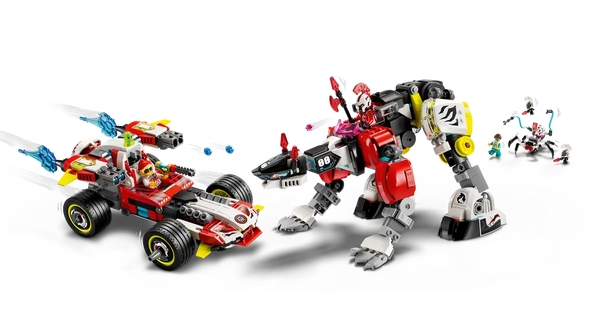 Cooper's Tiger Mech & Zero's Hot Rod Car