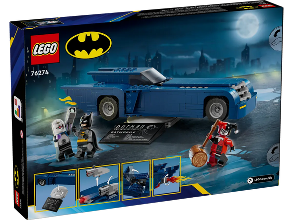 Batman™ with the Batmobile™ vs. Harley Quinn™ and Mr. Freeze™