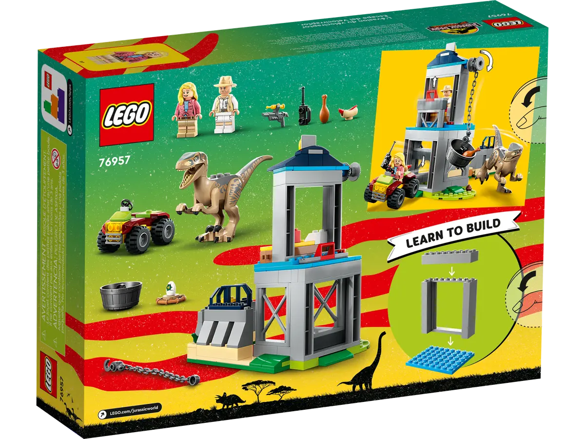Lego velociraptor jurassic world sales