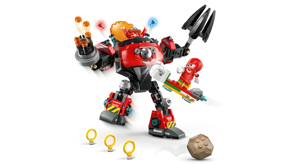 Knuckles vs. Dr. Eggman Egg Crusher Mech
