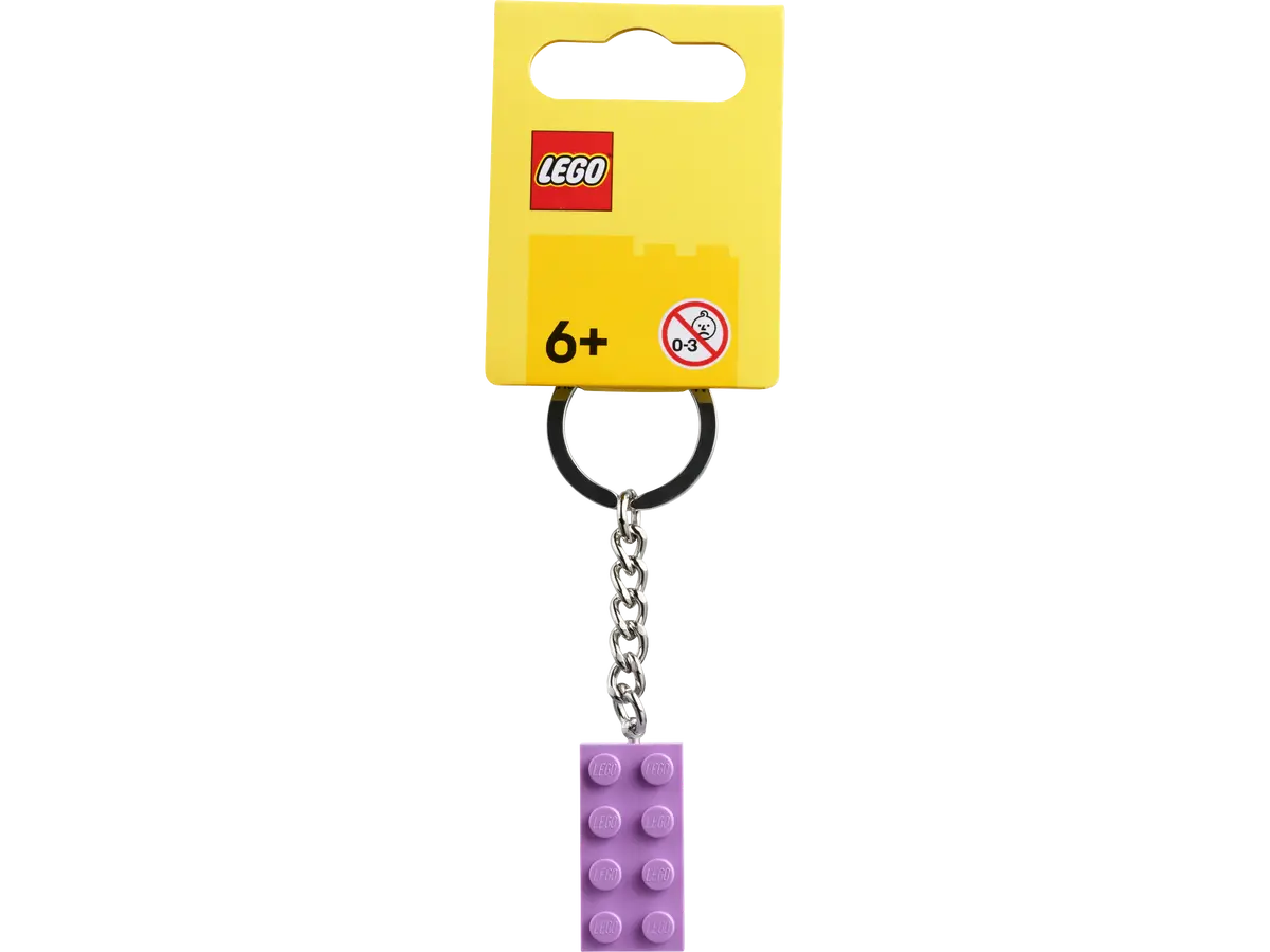 Medium Lavender 2x4 Stud Keychain