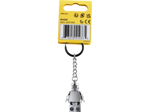 Silver Minifigure Keychain