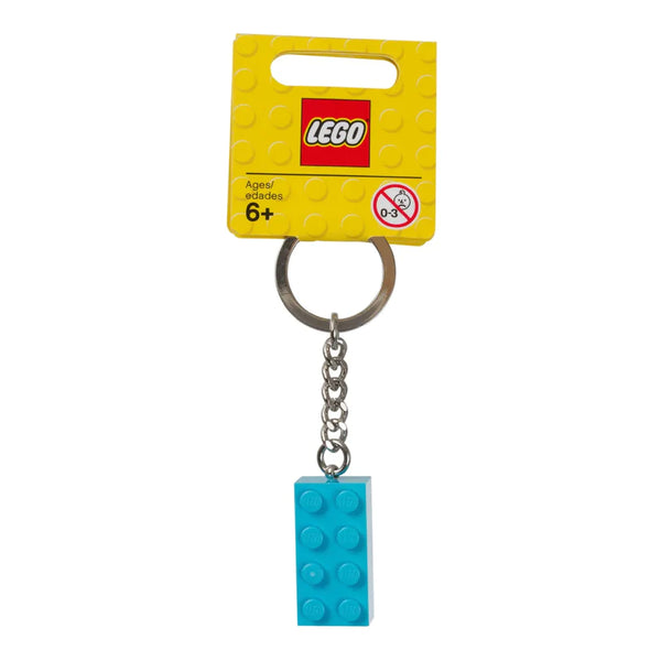 2x4 Turquoise Brick Keychain