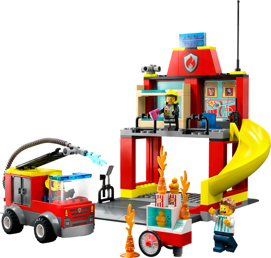 Fire Station and Fire Truck 2023