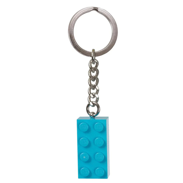 2x4 Turquoise Brick Keychain