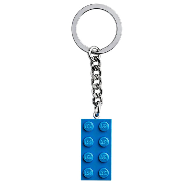 2x4 Metallic Blue Keychain