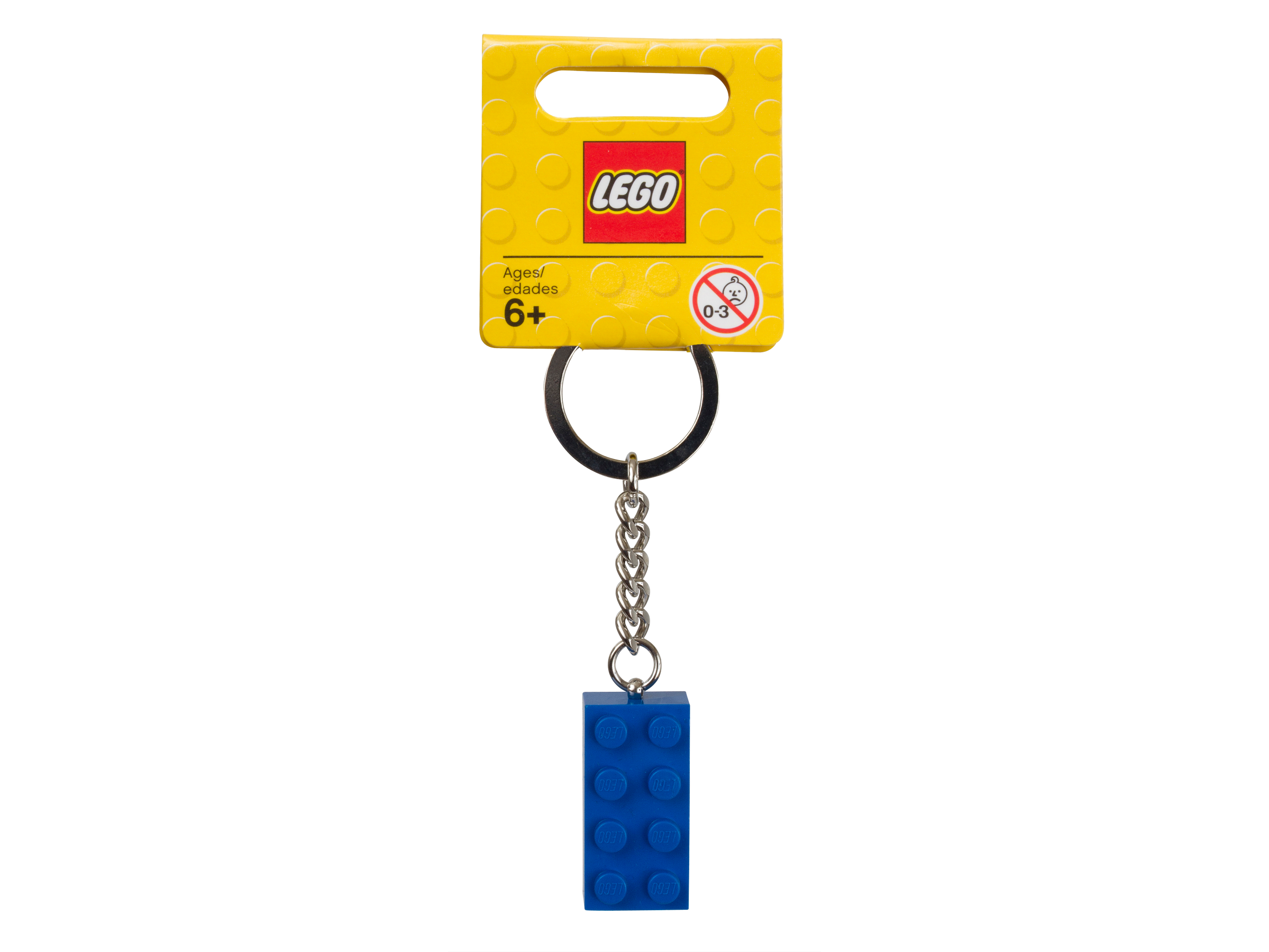 2x4 Blue Brick Keychain