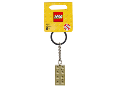 2x4 Gold Brick Keychain