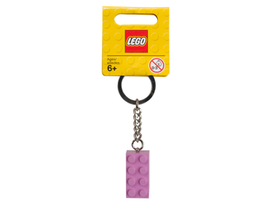 2x4 Pink Brick Keychain
