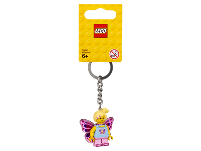 Butterfly Girl Keychain