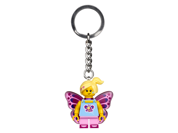 Butterfly Girl Keychain