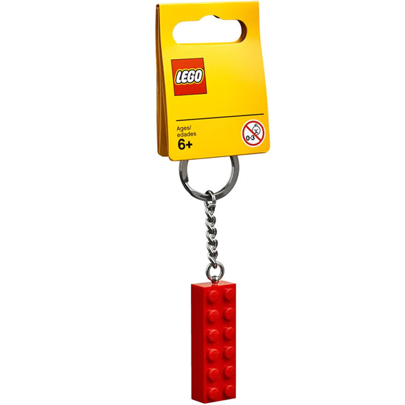 2x6 Red Brick Keychain